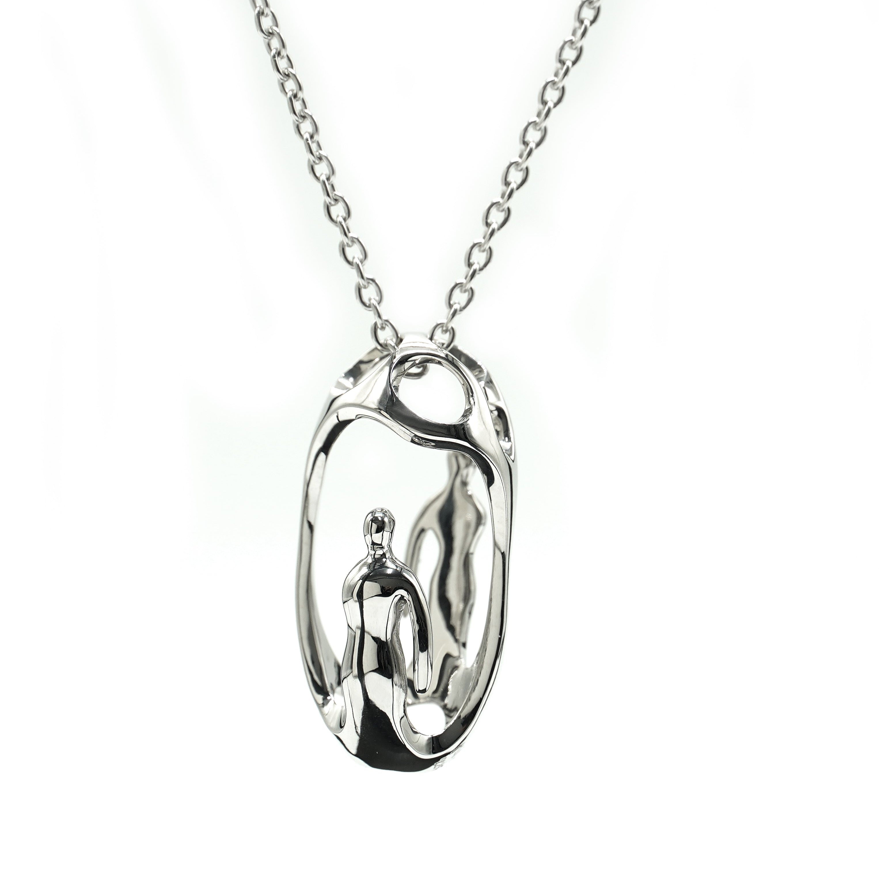 P-19 emotional connection - sterling silver necklace with original clasp of 60cm