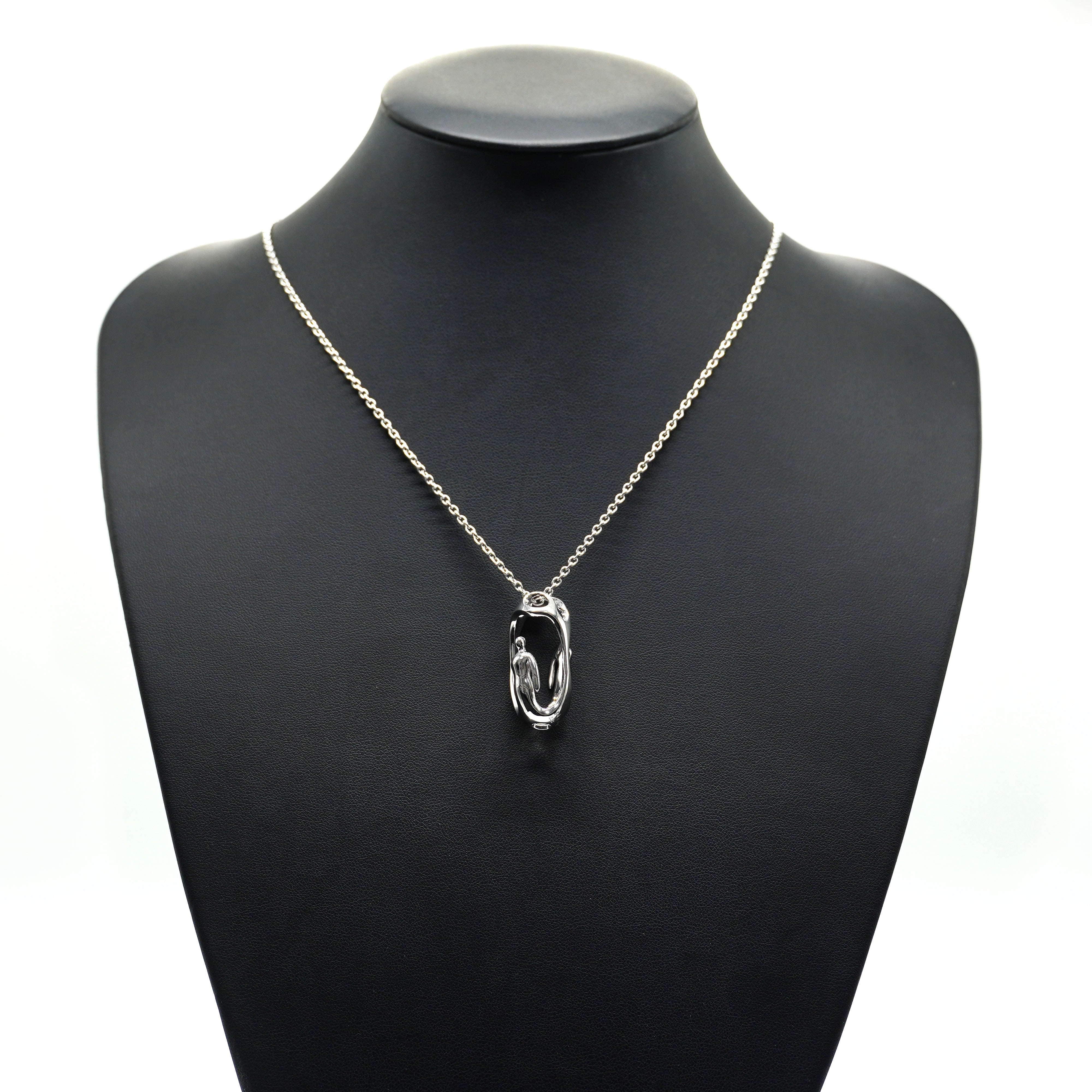 P-19 emotional connection - sterling silver necklace with original clasp of 60cm