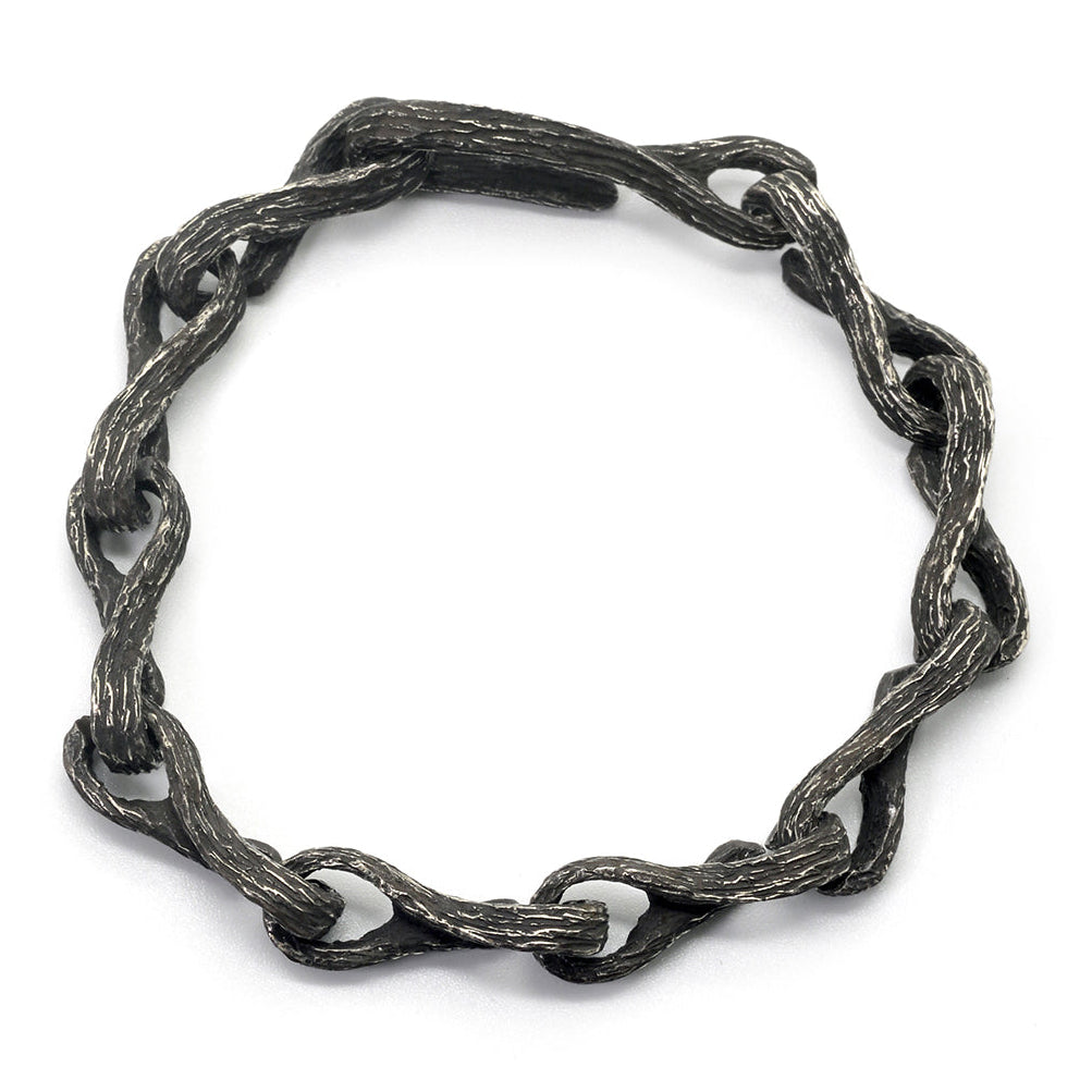 BR-29 Koboku - Sterling silver modular chain bracelet