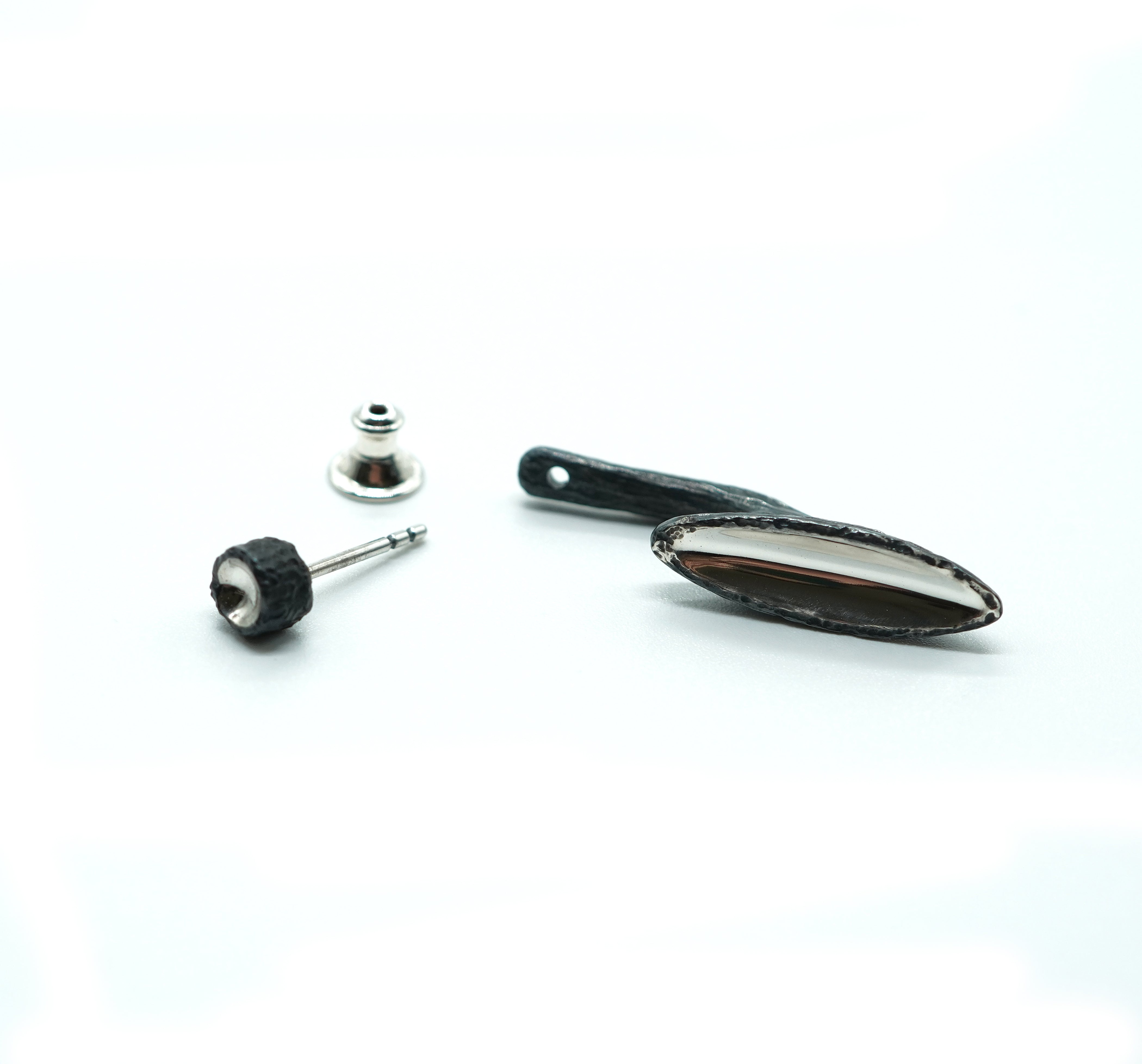 MY-24 Two part silver earring