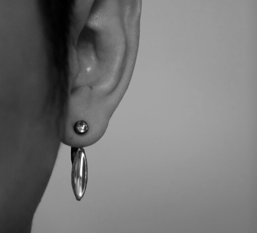MY-24 Two part silver earring