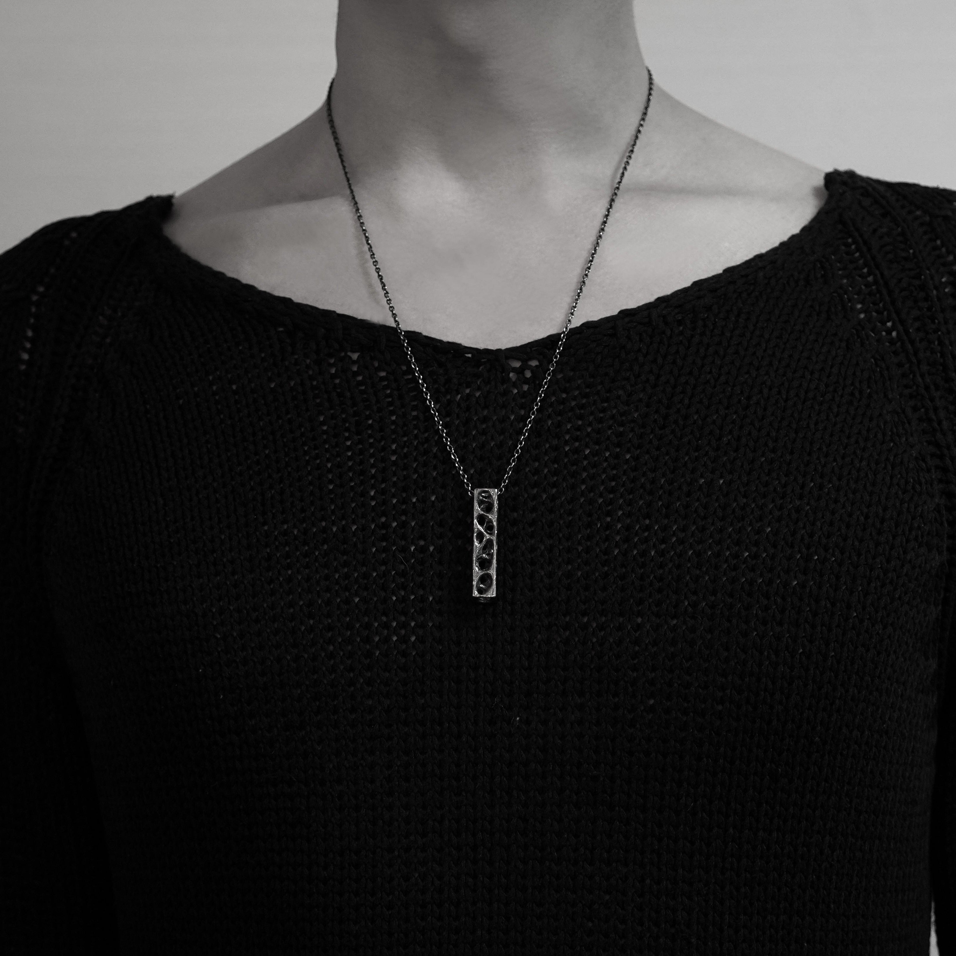 P-65 hollows - Silver necklace with original clasp of 60cm