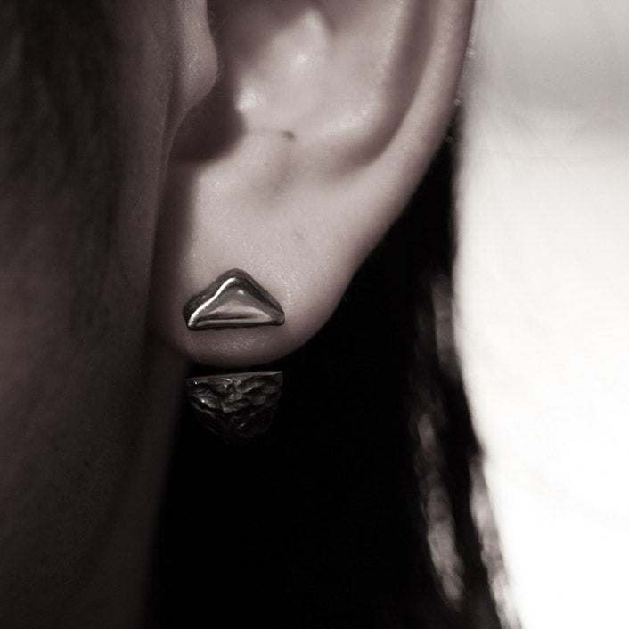 MY-23 Two part silver earring