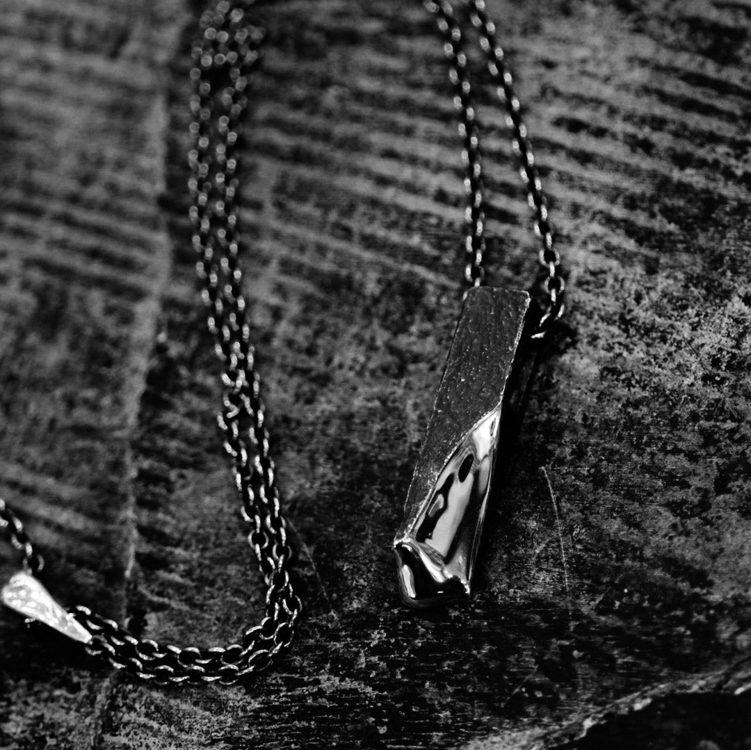 P-59 metamorphosis - Silver necklace with original clasp of 60cm