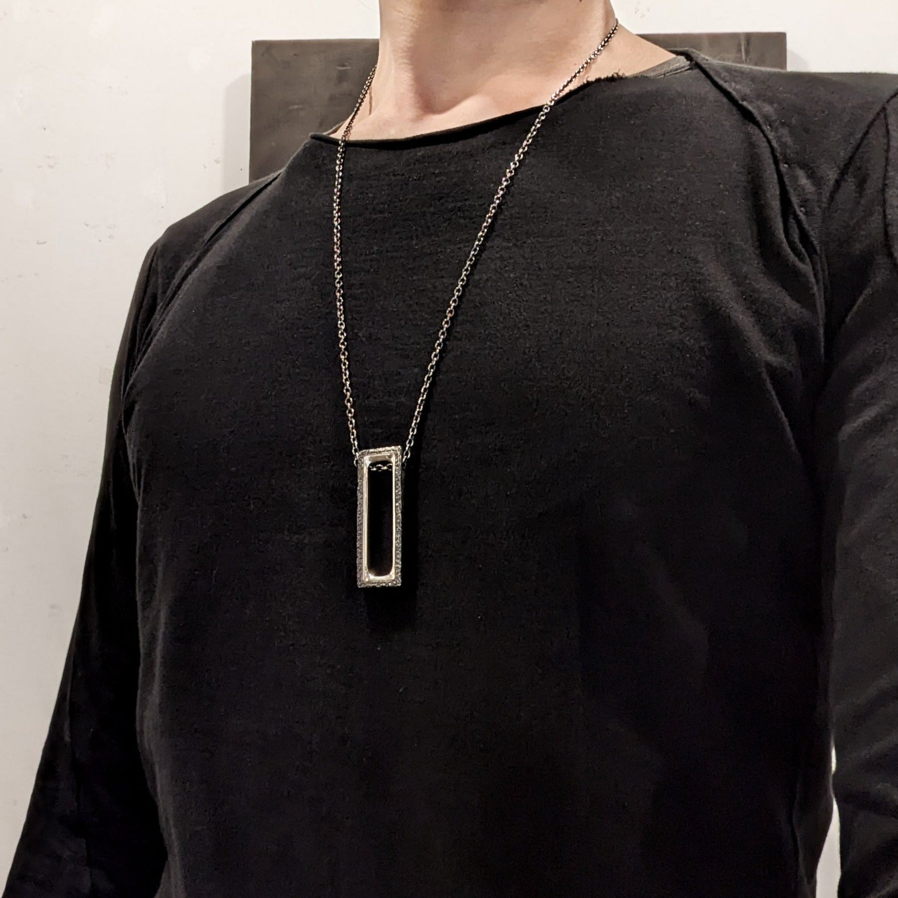 P-58 essence - Silver necklace with original clasp of 75 cm