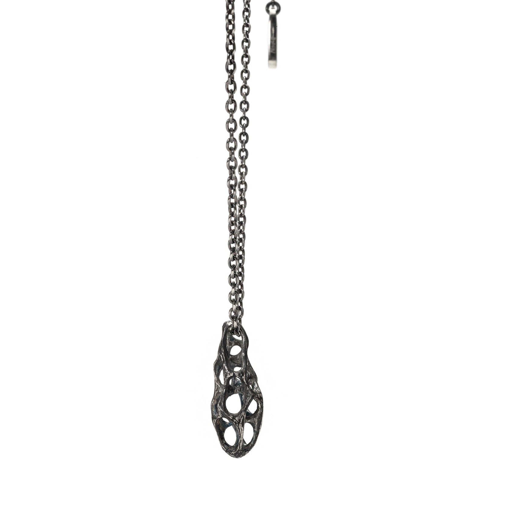 P-61 hollows - Silver necklace with original clasp of 60cm