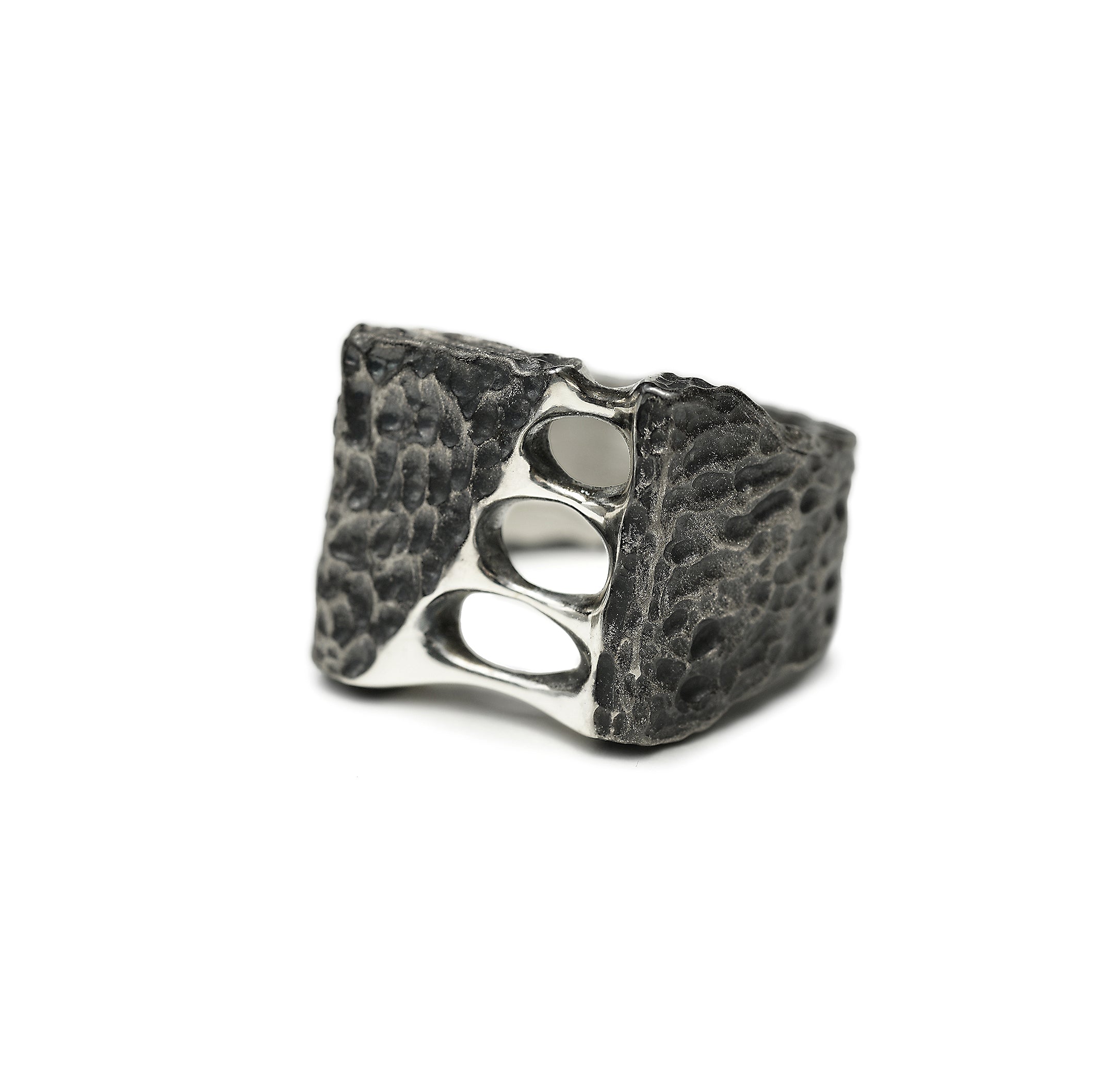 R-97 Eternal - square sterling silver signet ring