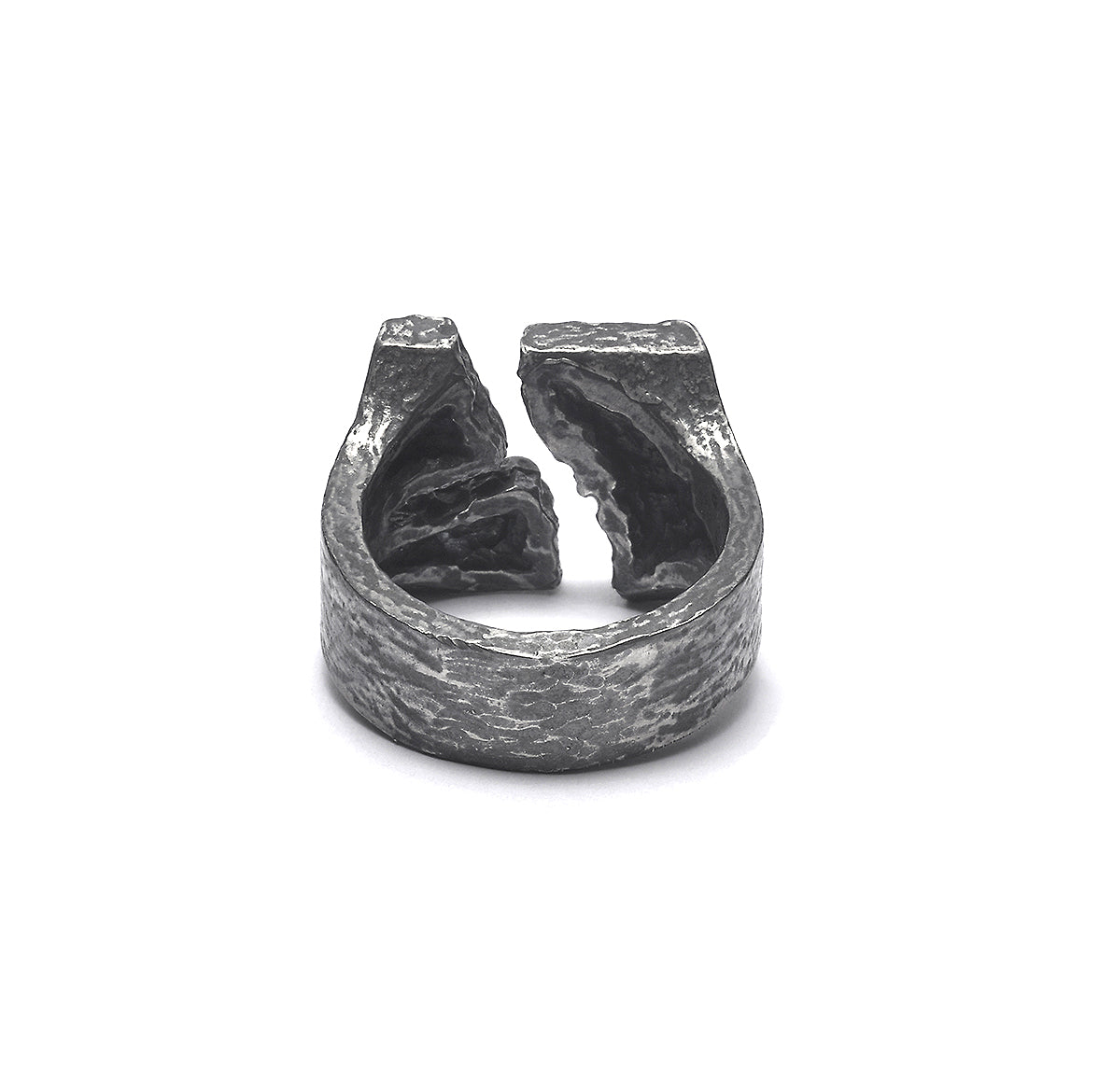 R-58 weathering - sterling silver bold ring