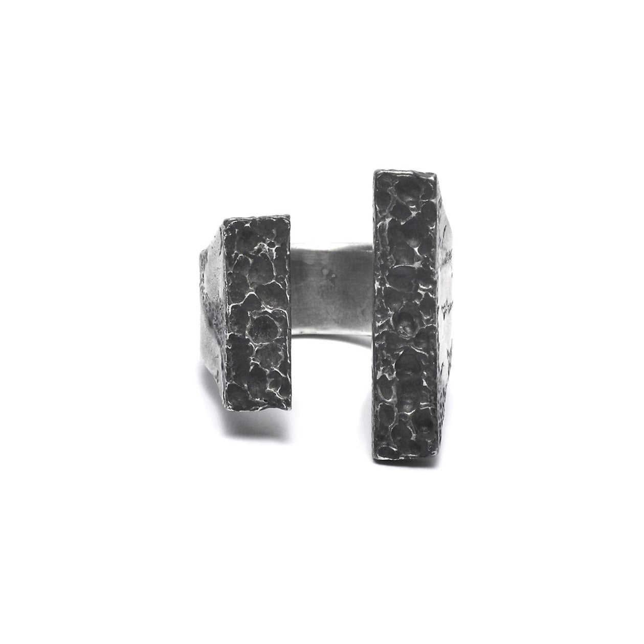 R-51 weathering - sterling silver bold ring