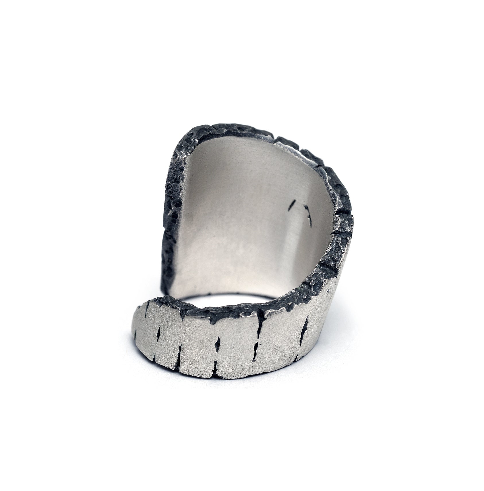 R-104 weathering - sterling silver bold ring