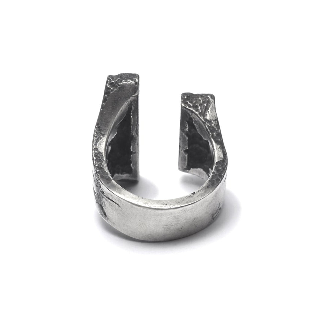 R-51 weathering - sterling silver bold ring
