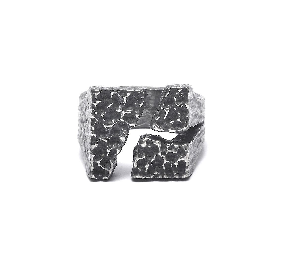 R-58 weathering - sterling silver bold ring