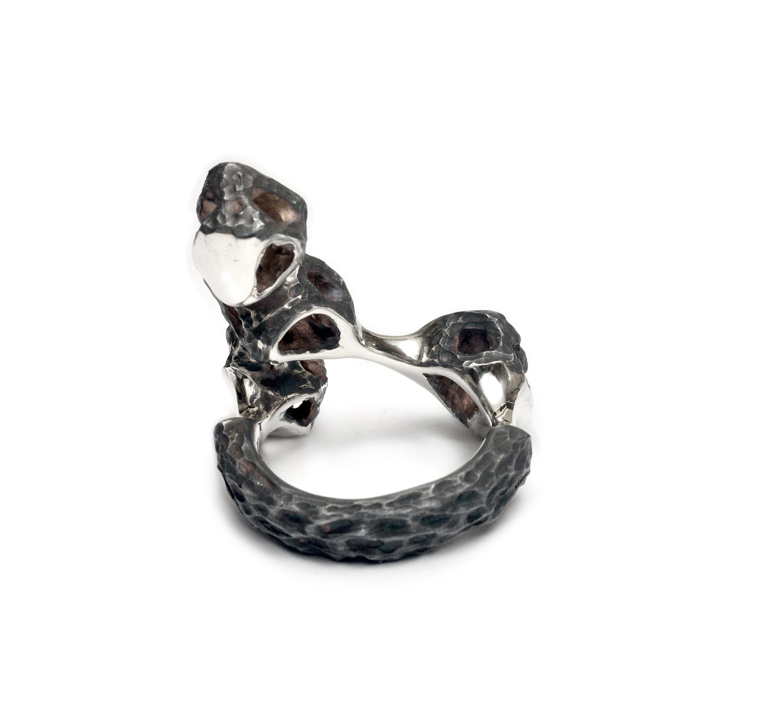 R-105 metamorphosis - sterling silver unique ring