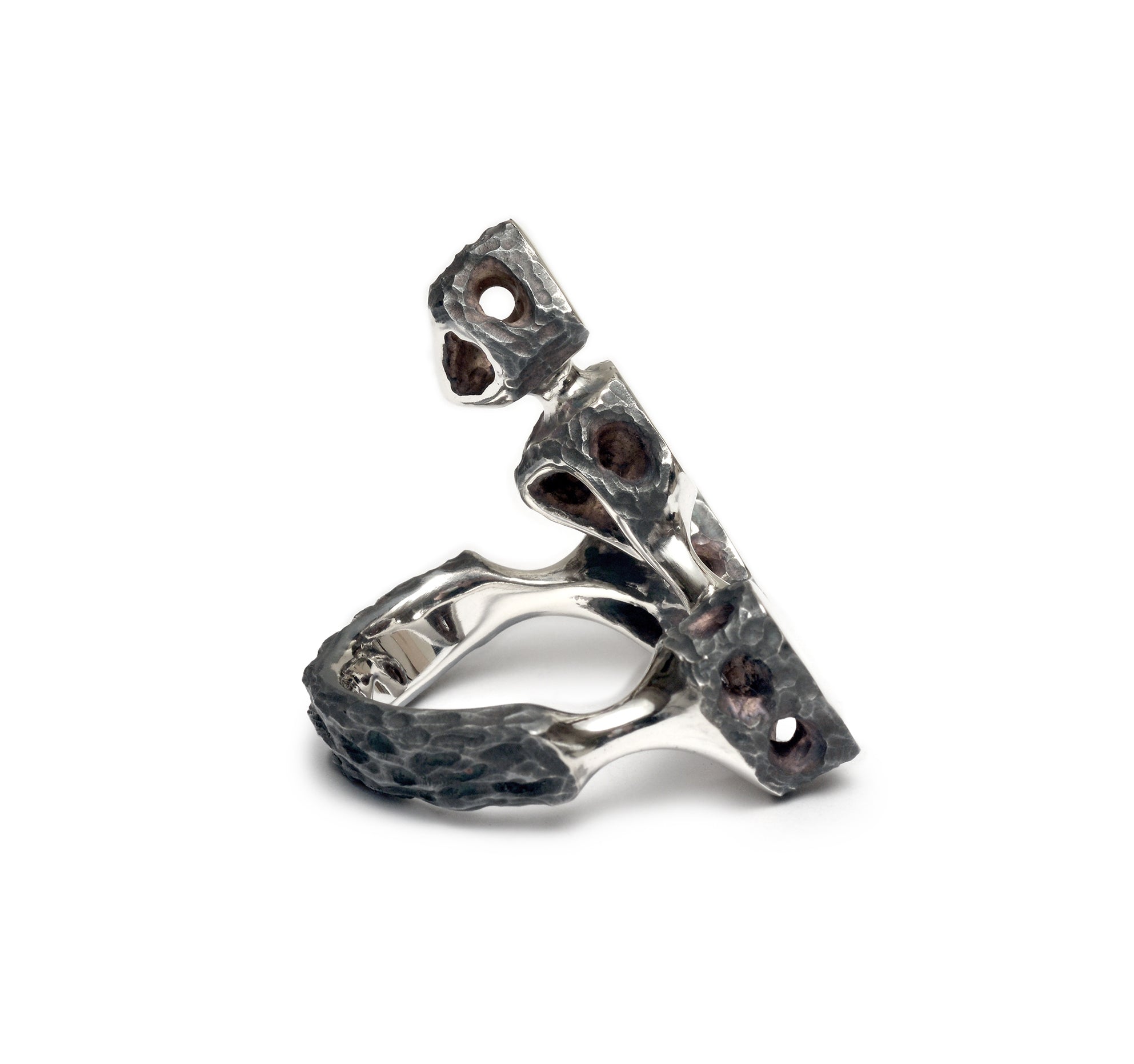 R-105 metamorphosis - sterling silver unique ring