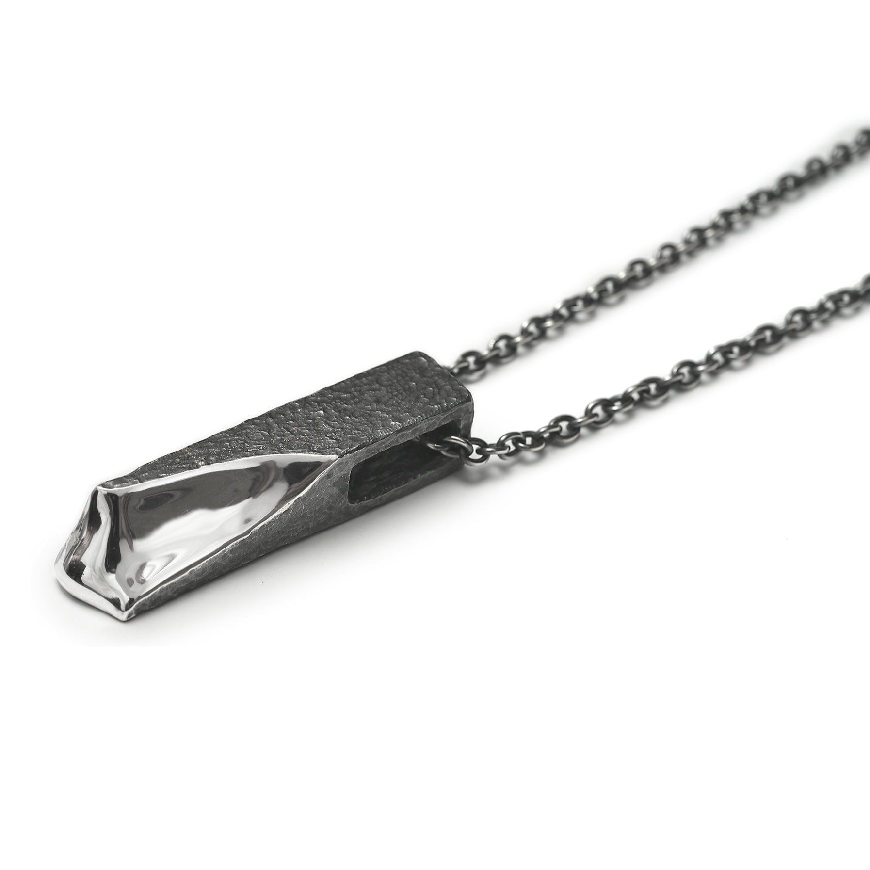 P-59 metamorphosis - Silver necklace with original clasp of 60cm