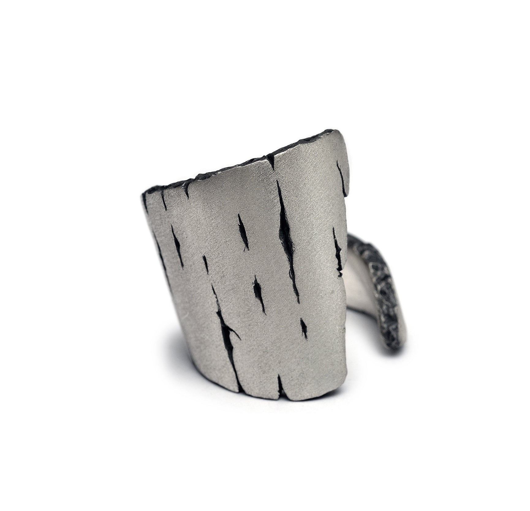 R-104 weathering - sterling silver bold ring