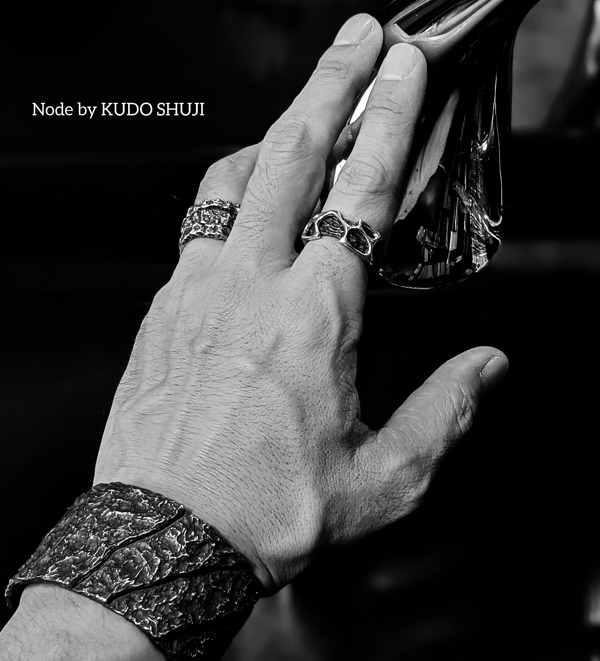 R-100 fusion - sterling silver combination ring