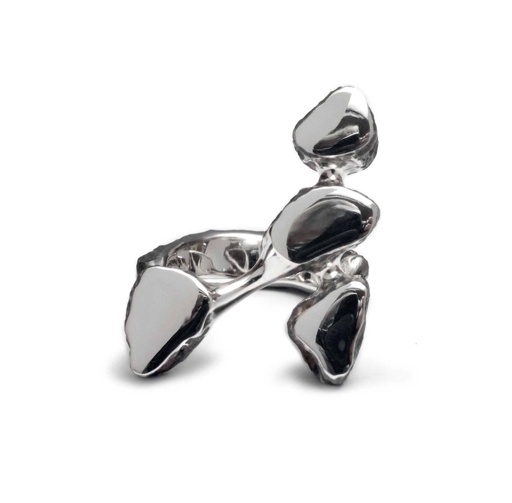 R-105 metamorphosis - sterling silver unique ring