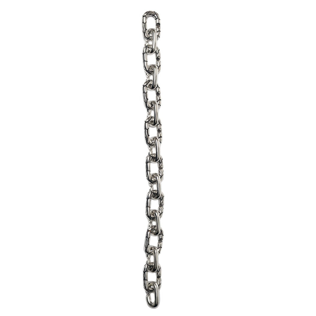 BR-27 Continue - Sterling silver bracelet with thick chain combination