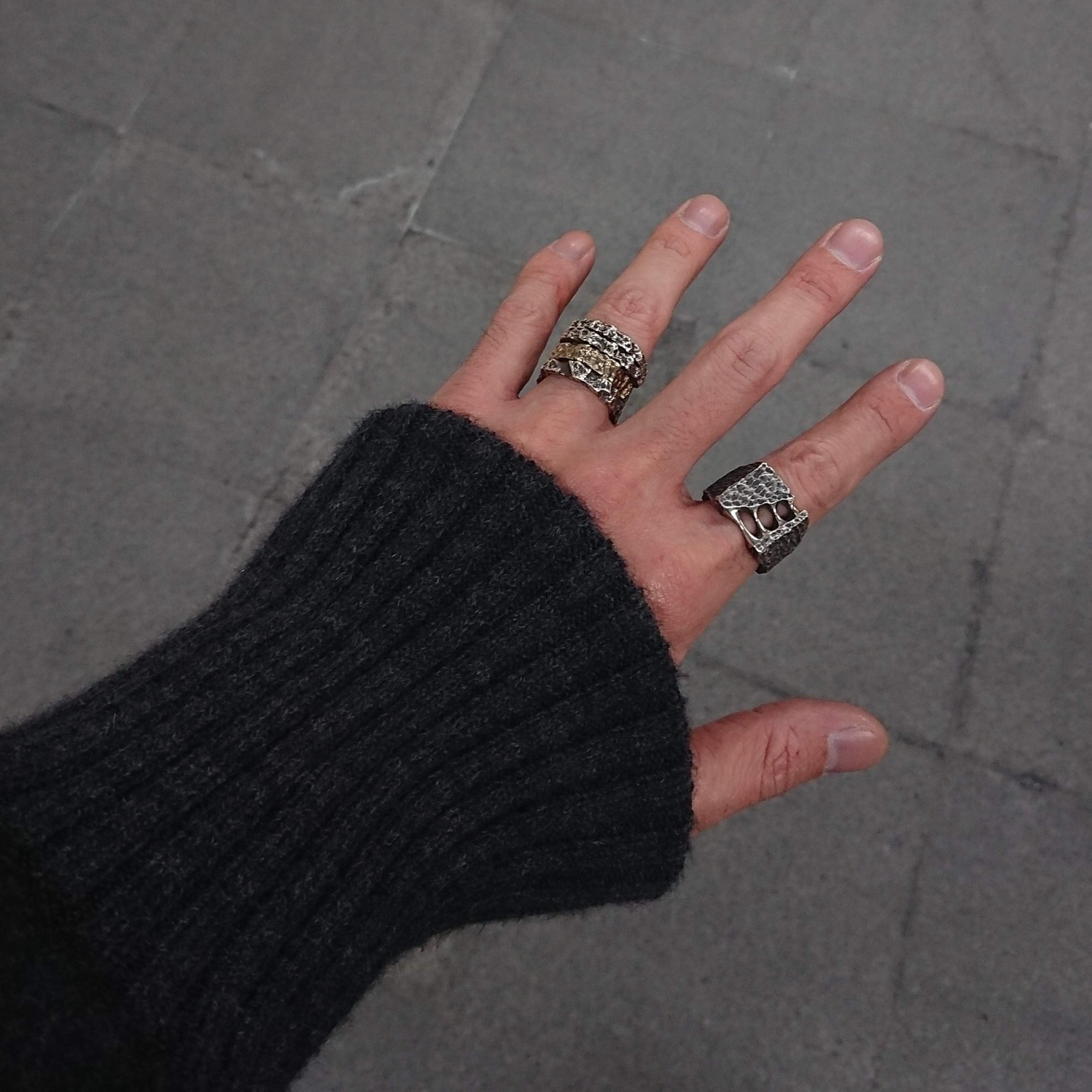 R-97 Eternal - square sterling silver signet ring