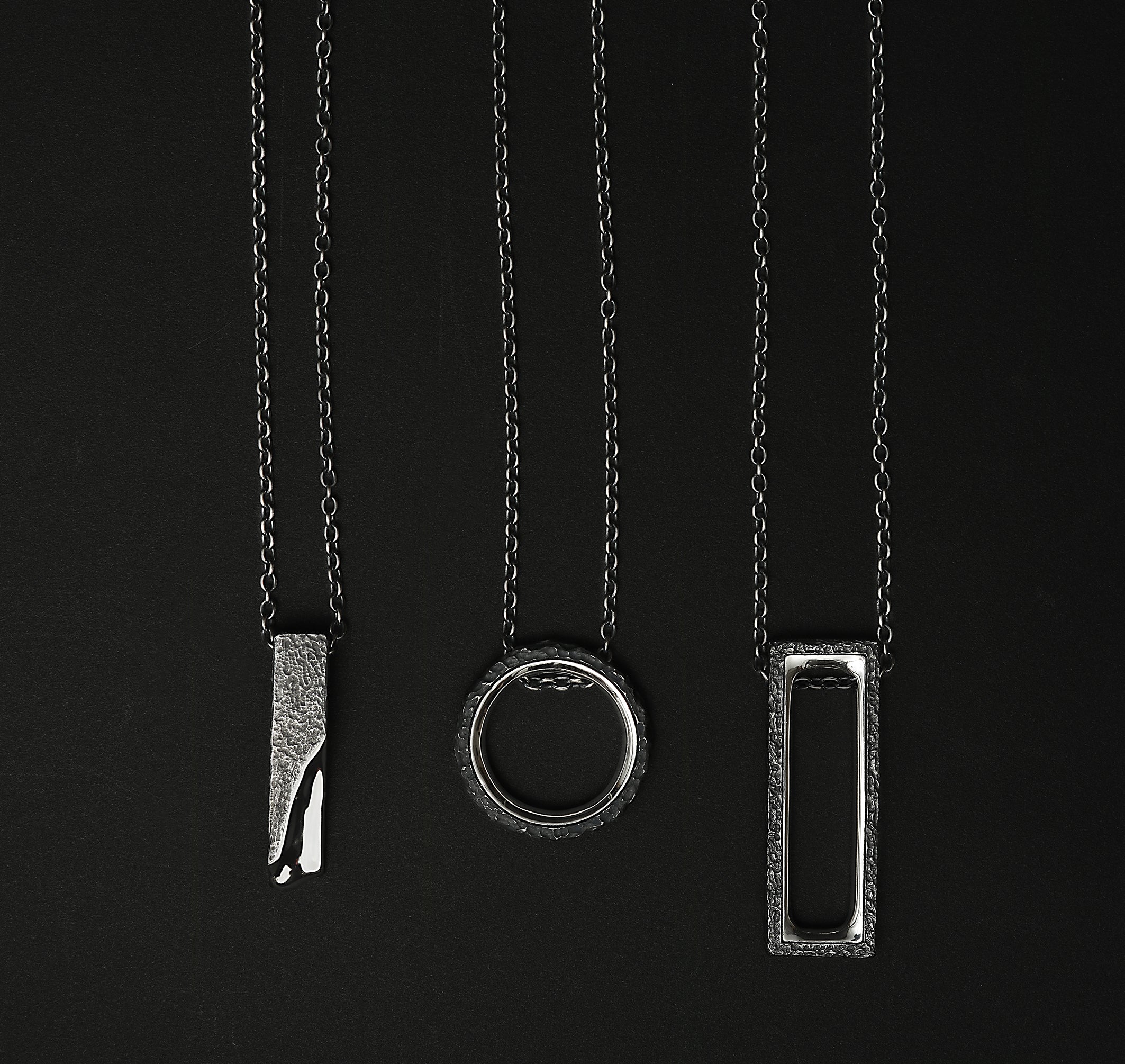 P-59 metamorphosis - Silver necklace with original clasp of 60cm