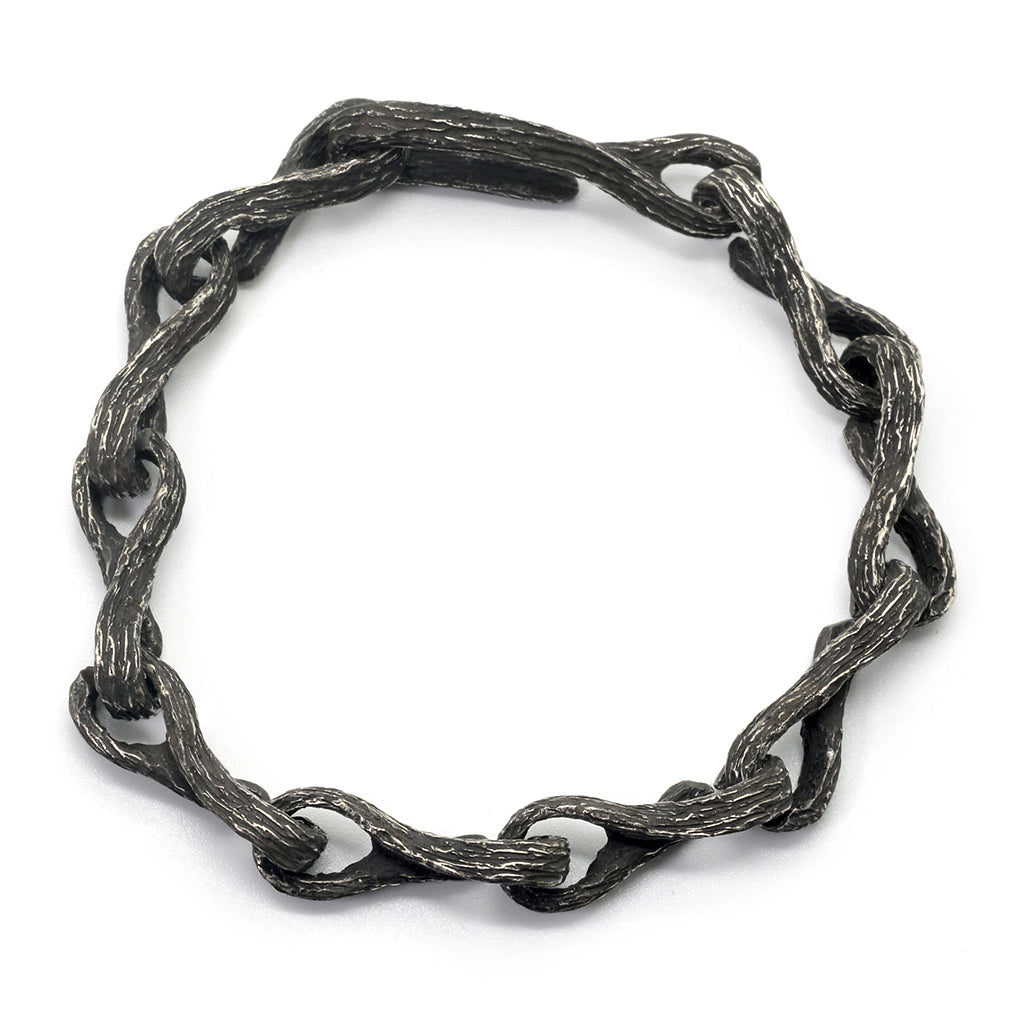 BR-29 Koboku -  Sterling silver modular chain bracelet