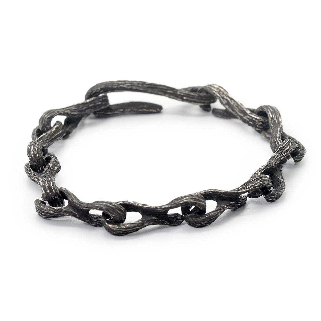 BR-29 Koboku -  Sterling silver modular chain bracelet