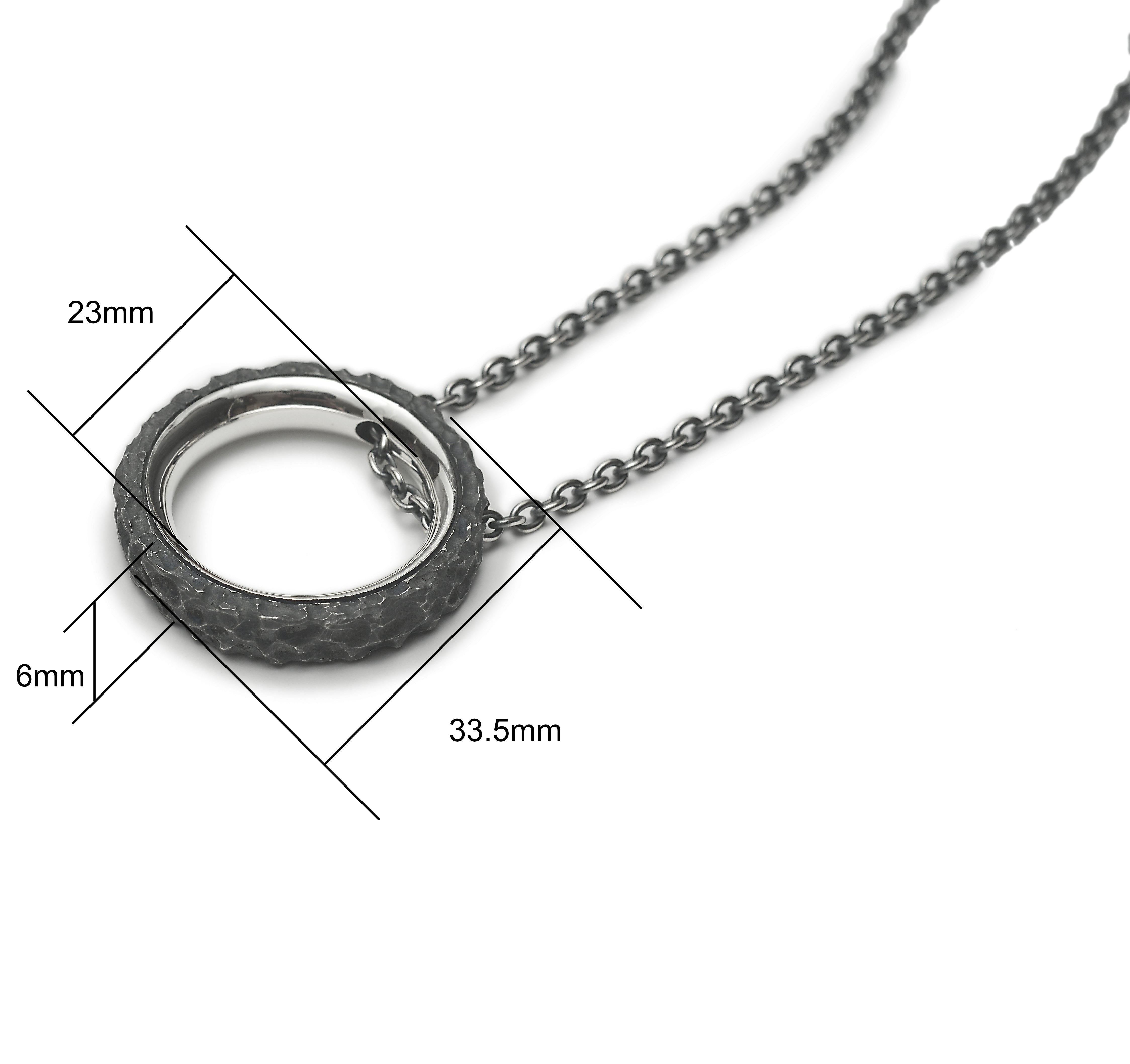 P-57 essence - Silver necklace with original clasp of 75 cm