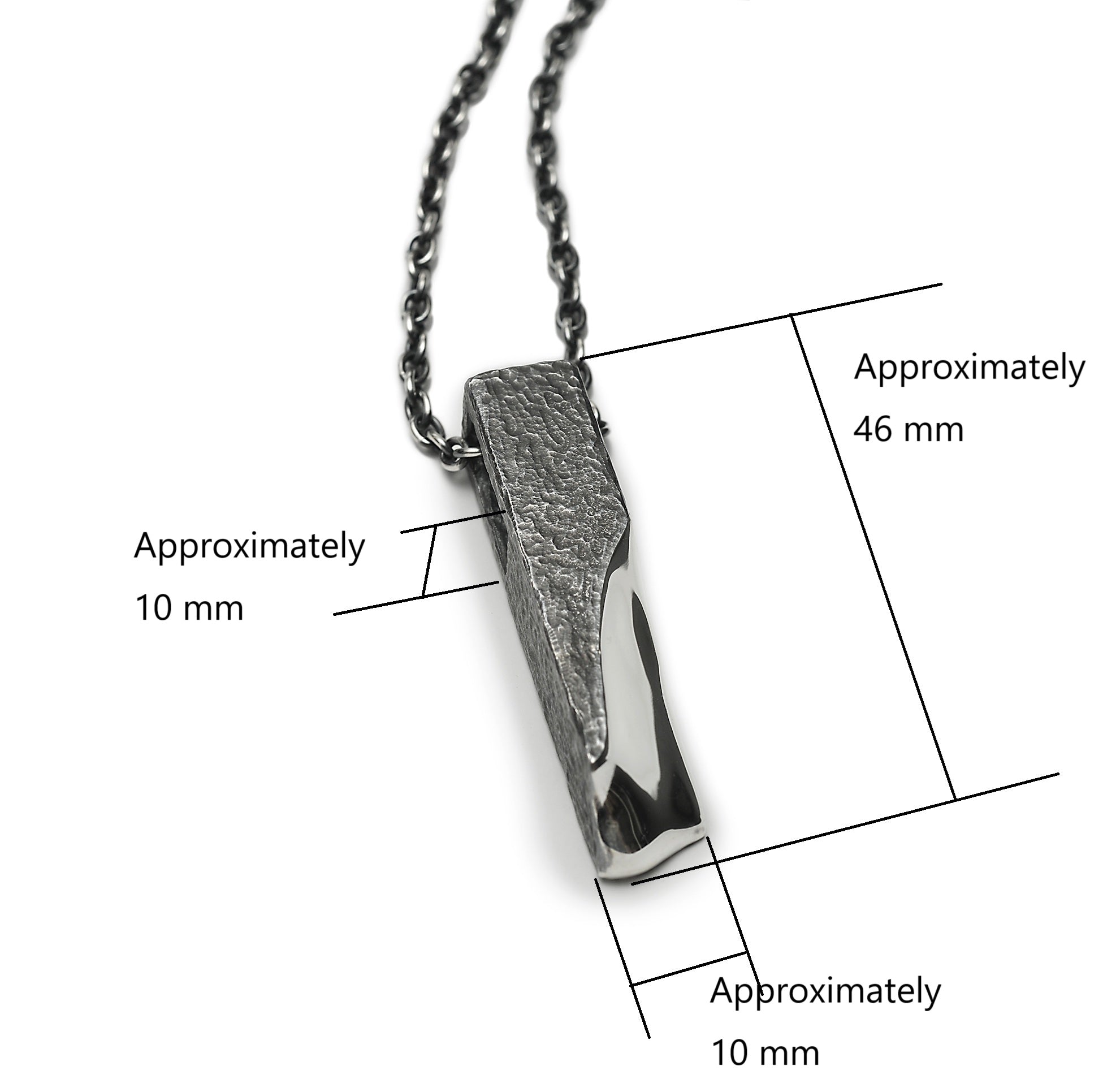 P-59 metamorphosis - Silver necklace with original clasp of 60cm