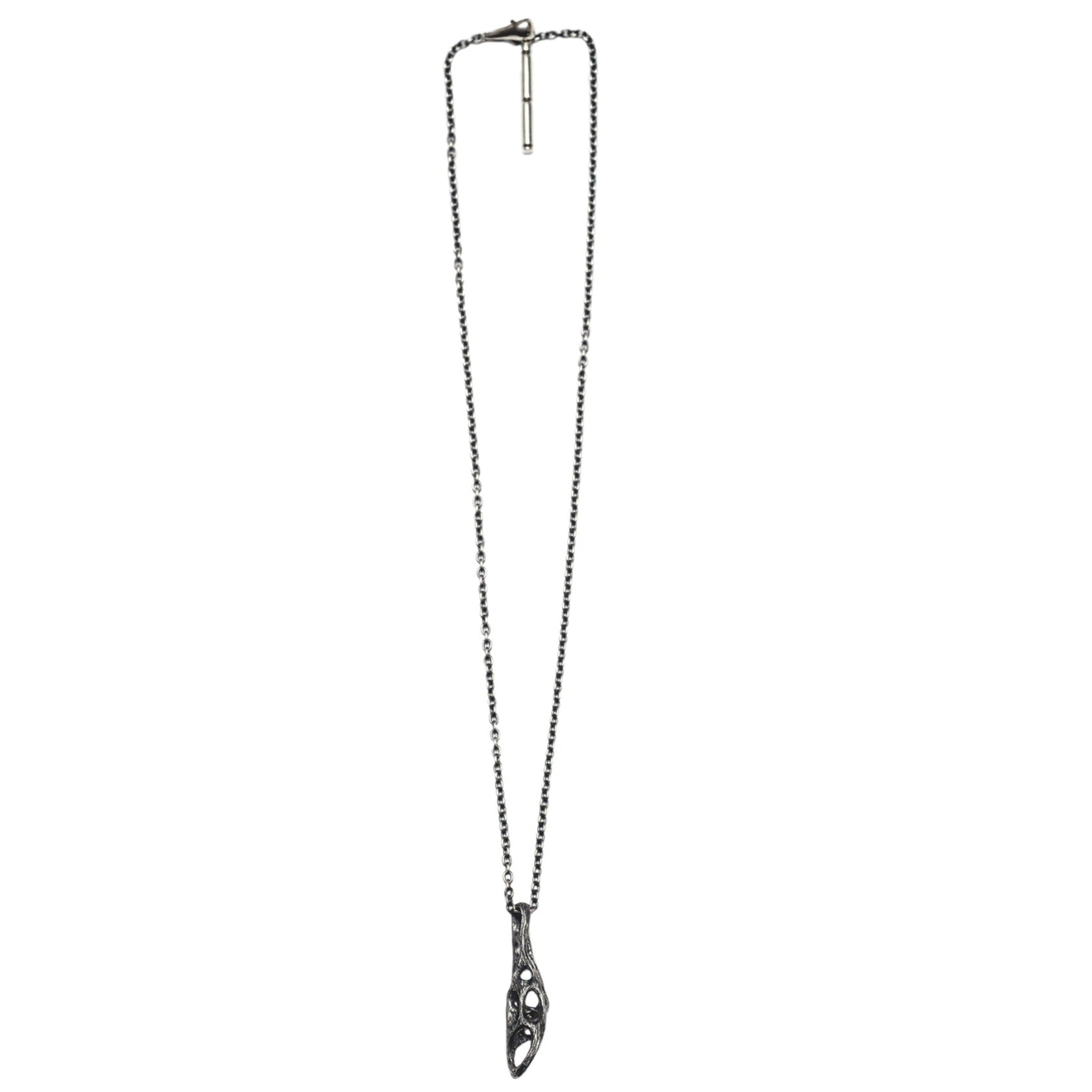 P-63 hollows - Silver necklace with original clasp of 60cm – Node 