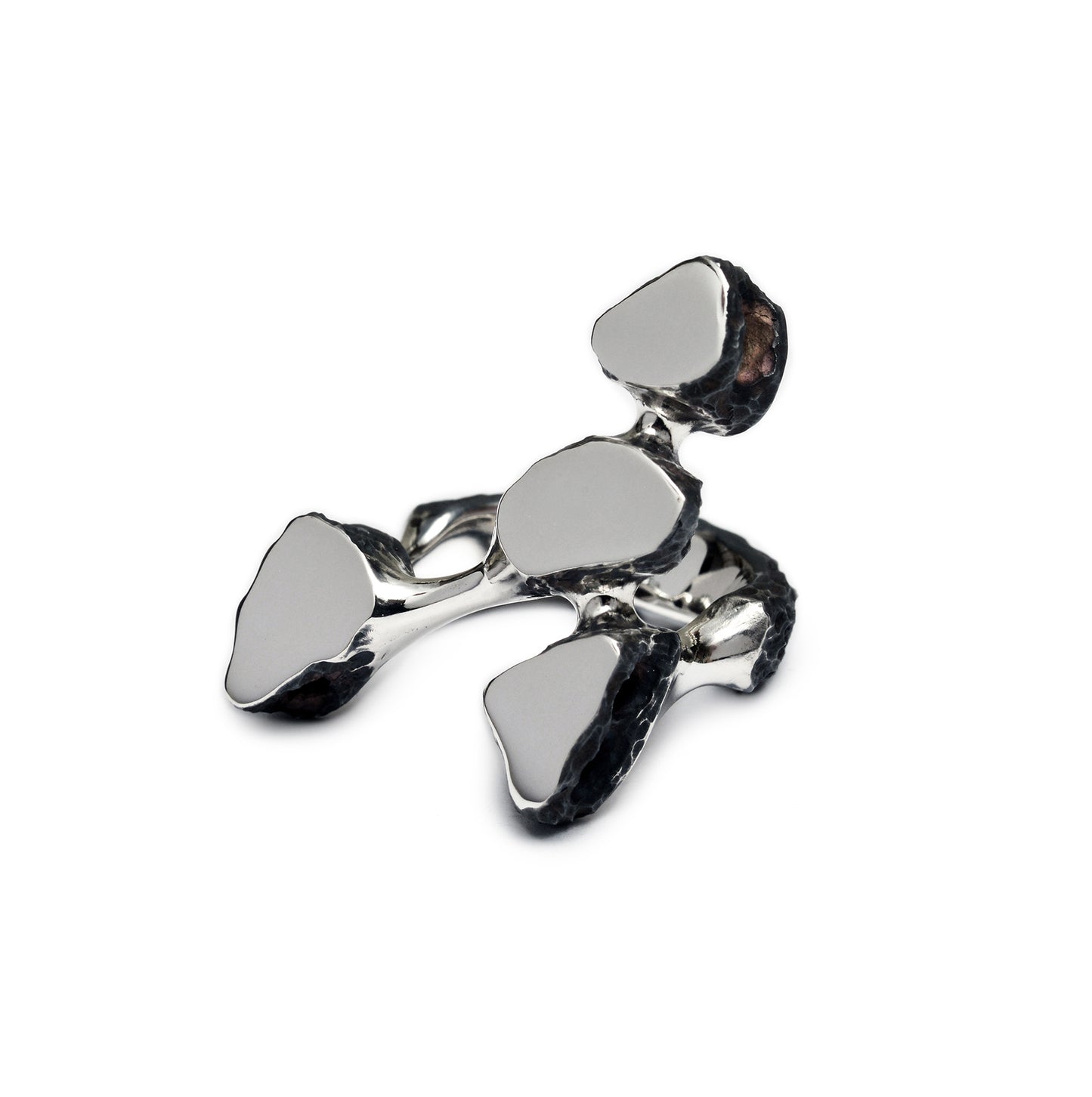 R-105 metamorphosis - sterling silver unique ring