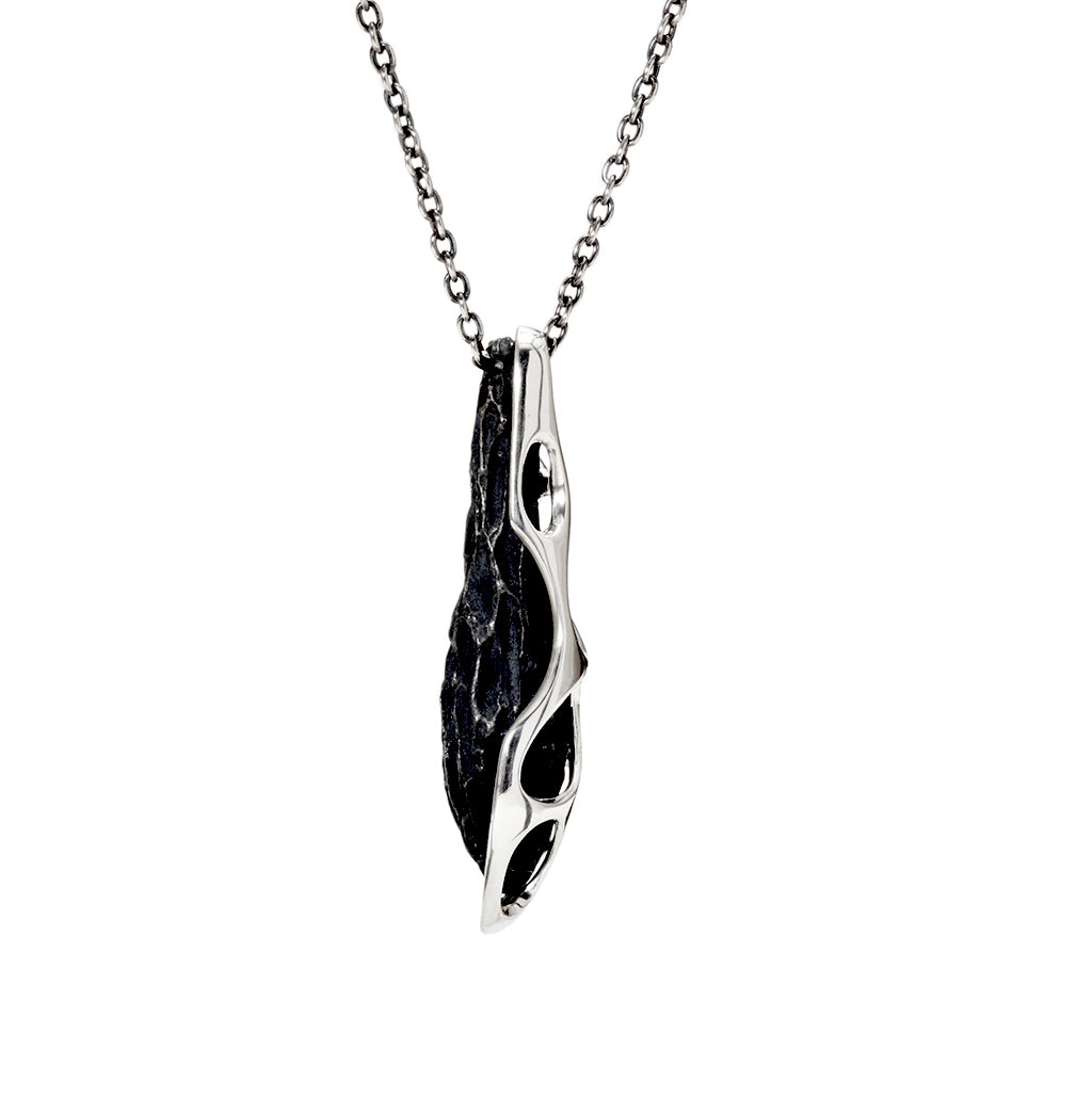P-60 fusion - Silver necklace with original clasp of 60cm