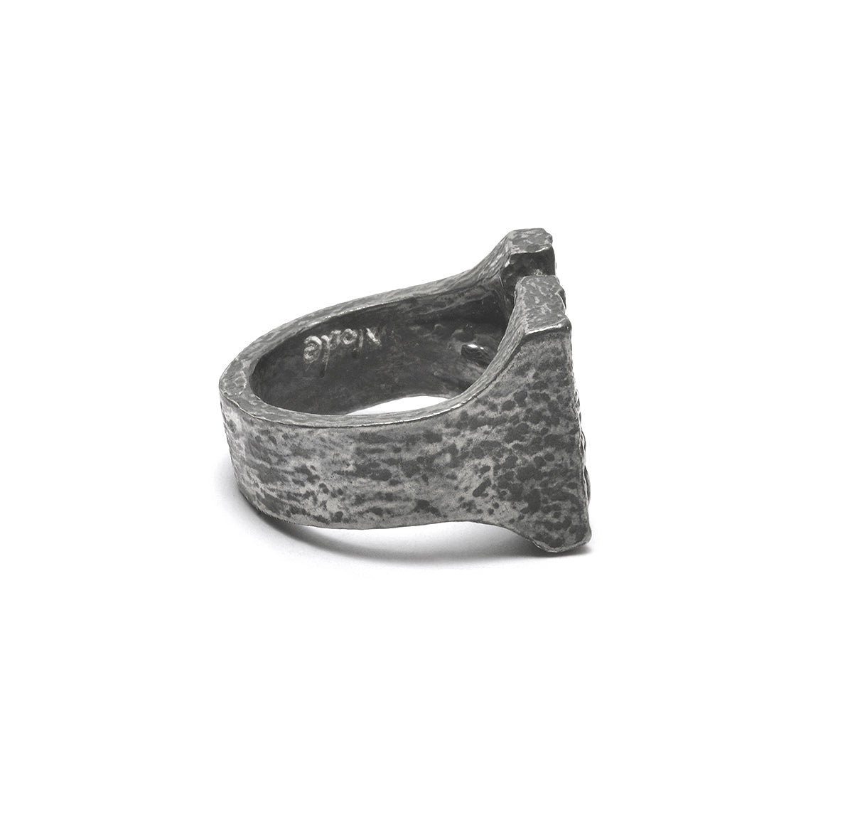 R-51 weathering - sterling silver bold ring