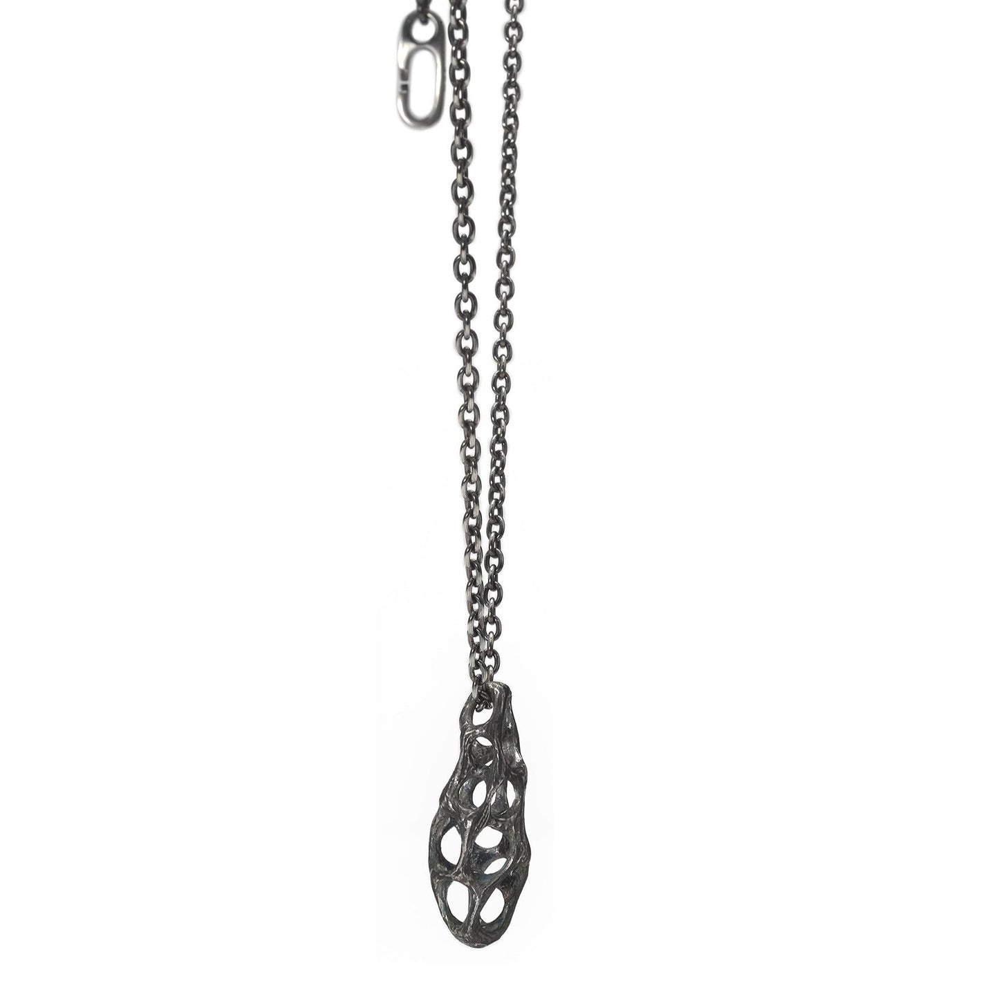 P-61 hollows - Silver necklace with original clasp of 60cm