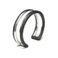 BR-24 essence - Two line thick sterling silver bracelet