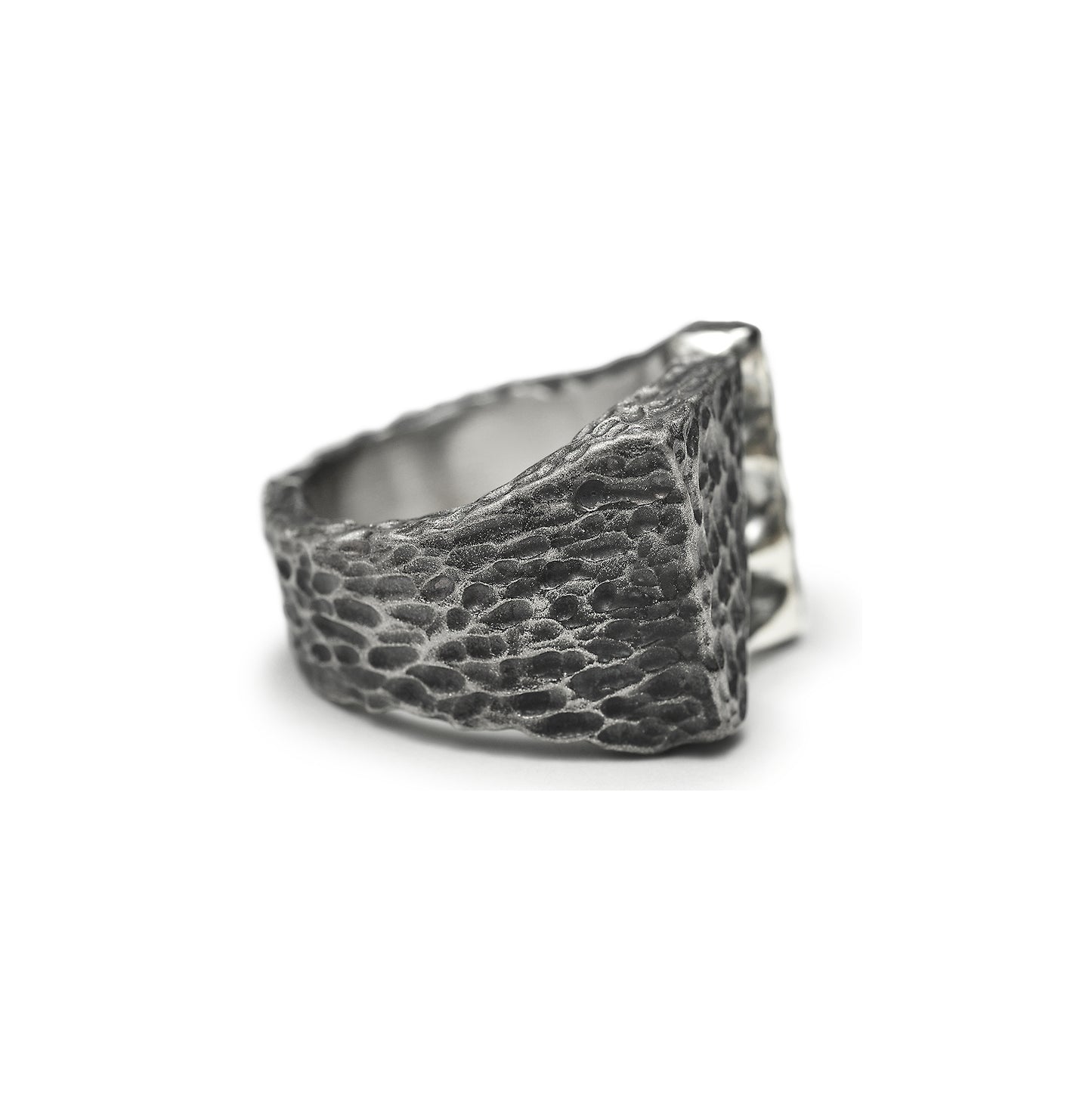 R-97 Eternal - square sterling silver signet ring
