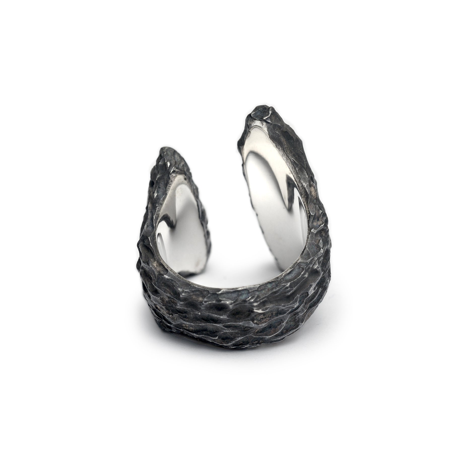 R-106 afterglow - sterling silver bold ring – Node by KUDO SHUJI